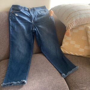 Wide-Leg Jeans, Stretchy Denim - Size 12